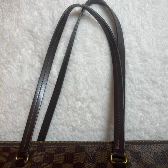 Louis Vuitton Jena MM Damier Ebene Shoulder Bag Tote Gold Hardware Classic 2017 - Picture 14 of 16